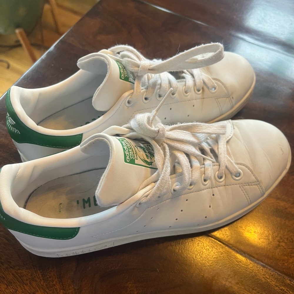 Adidas Mens Stan Smith White and Green Casual Shoes Sneakers Size 8